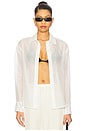 view 1 of 5 The Sheer Silk Shirt in White