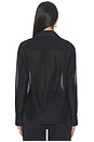 view 3 of 4 CAMISA DE SEDA TRANSPARENTE in Black