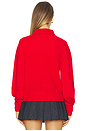 view 3 of 4 The Cashmere Polo Top in Cherry