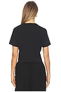 view 3 of 4 クロップドパーフェクトティーシャツ in Black