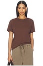 view 1 of 4 The Iconically Soft Perfect Tee in Chocolate