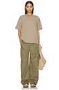 view 4 of 4 The Oversized Tee in Stone