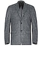 view 1 of 5 Studio Suit Blazer Jacket in Charcoal Glencheck
