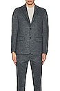 view 4 of 5 Studio Suit Blazer Jacket in Charcoal Glencheck