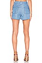 view 3 of 3 Mireille Tie Front Short in Vintage Chambray