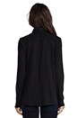 view 3 of 4 Macyn Font Tie Top in Caviar
