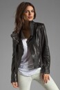 view 1 of 6 Glenna Leather Jacket in Black