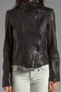 view 5 of 6 Glenna Leather Jacket in Black