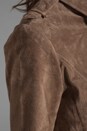 view 5 of 5 Lizzie Suede Leather Jacket in Taupe