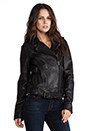 view 3 of 7 Janelle Leather Jacket in Black