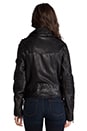 view 4 of 7 Janelle Leather Jacket in Black