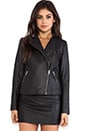 view 2 of 5 Dree Leather Moto Jacket in Black