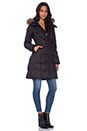 view 5 of 5 Delphie Brushed Down Coat with Asiatic Raccoon Fur in Black