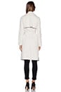 view 4 of 4 Ornella Draped Trench Coat in Oatmeal