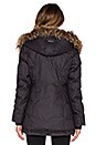 view 5 of 5 Zina Jacket with Real Natural Asiatic Raccoon Fur in Black