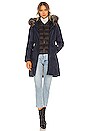 view 2 of 6 Christy Puffer Jacket With Fur Trim in Lapis