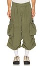 view 2 of 6 Oversized Cargo Shorts in Green