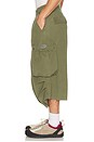 view 4 of 6 Oversized Cargo Shorts in Green