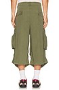 view 5 of 6 Oversized Cargo Shorts in Green