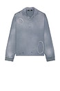 view 5 of 5 Thrashed Rugby Polo in Grey