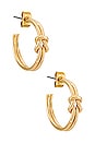 view 1 of 2 Sayo Hoops in Gold