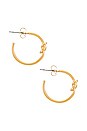 view 2 of 2 Sayo Hoops in Gold