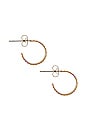 view 2 of 2 Meta Mini Hoops in Gold