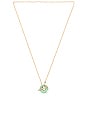 view 1 of 3 Kazuri Lariat Necklace in Gold & Green