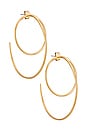 view 1 of 2 Maxi Globe Jackets Earring in Gold