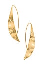 view 2 of 3 Bidu Wave Threader Earrings in Gold