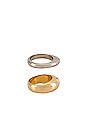view 2 of 4 Organic Mixed Metal Ring in Two Tone