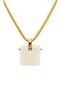 view 2 of 2 Jenga Necklace in Gold & White