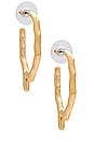 view 1 of 3 Tiriko Midi Drip Hoop Earrings in Gold