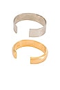 view 2 of 3 Eris Stacking Cuffs in Two Tone