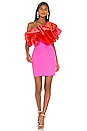 view 1 of 3 Finley Mini Dress in Hot Pink & Blood Orange Ombre