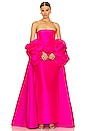 view 4 of 4 VESTIDO LARGO LEA in Hot Pink