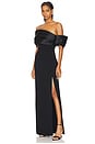 view 3 of 4 ROBE MAXI ALEXIS in Black