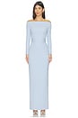 view 1 of 3 MAXIVESTIDO SABINA in Light Blue