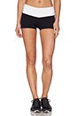 view 1 of 6 Eclon Hot Yoga Contrast Short en Black/White in Black & White
