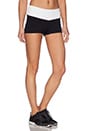 view 2 of 6 Eclon Hot Yoga Contrast Short en Black/White in Black & White