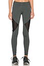 view 1 of 4 Side Mesh Cutout Legging in Grey