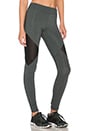 view 2 of 4 Side Mesh Cutout Legging in Grey