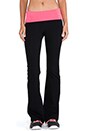 view 1 of 3 Contrast Fold Over Pant in Black & Electric