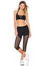 view 4 of 4 Epic Mesh Capri Legging in Black