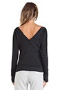 view 4 of 4 So Low Ballet Sweatshirt with Thumbholes in Black