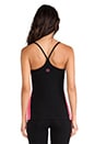 view 3 of 5 Contrast Mesh Cami in Black & Electric