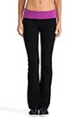 view 1 of 6 Fold Over Boot Cut Pant in Black/Flora in Black & Flora