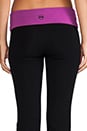 view 6 of 6 Fold Over Boot Cut Pant in Black/Flora in Black & Flora