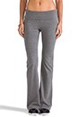 view 1 of 6 Basics Fold Over Pant in Medium Heather Grey