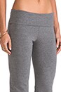 view 5 of 6 Basics Fold Over Pant in Medium Heather Grey